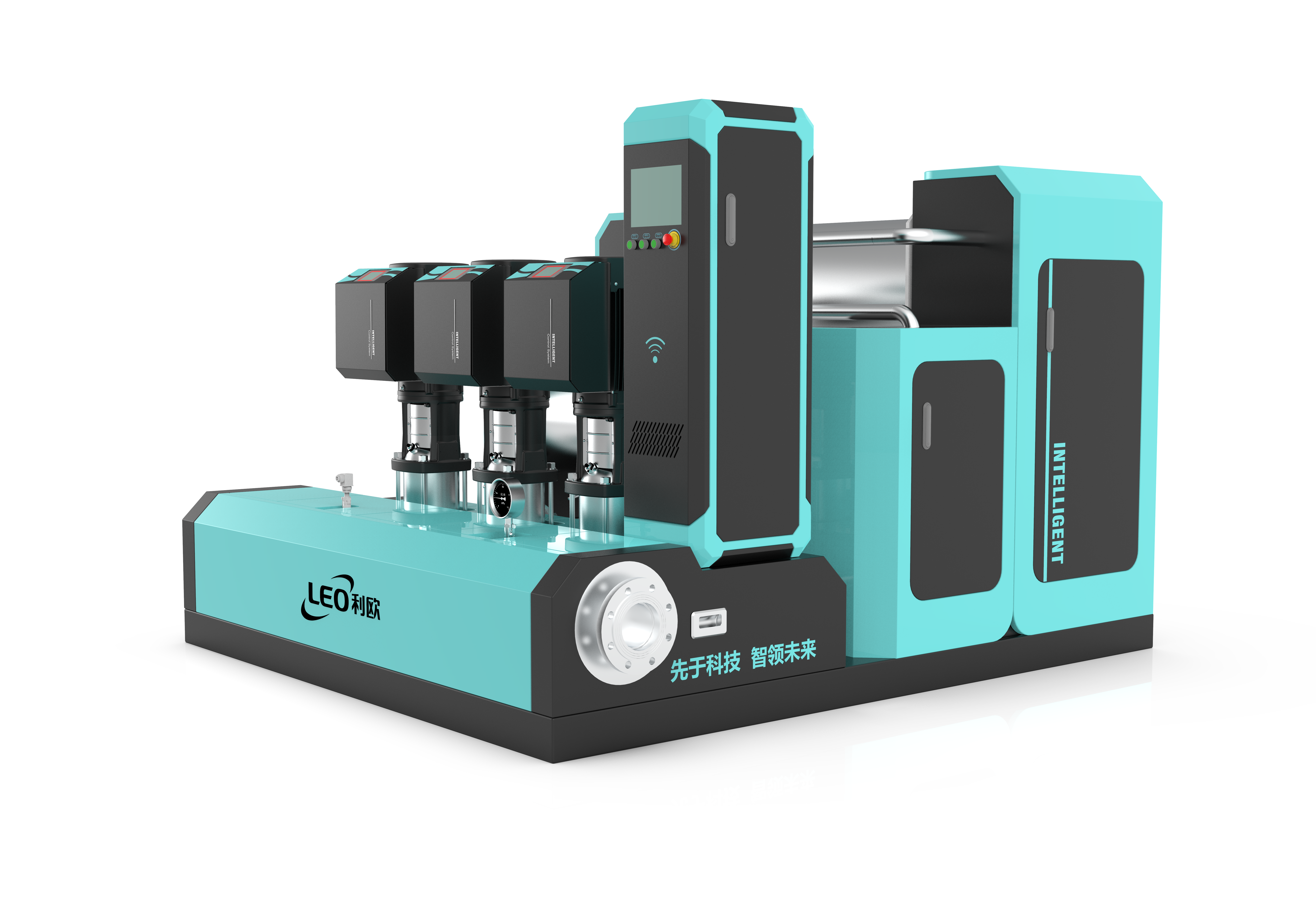 Water supply unit，Secondary water supply，Smart water，pumping station，Sheet metal design，Sheet metal equipment，Color matching design，