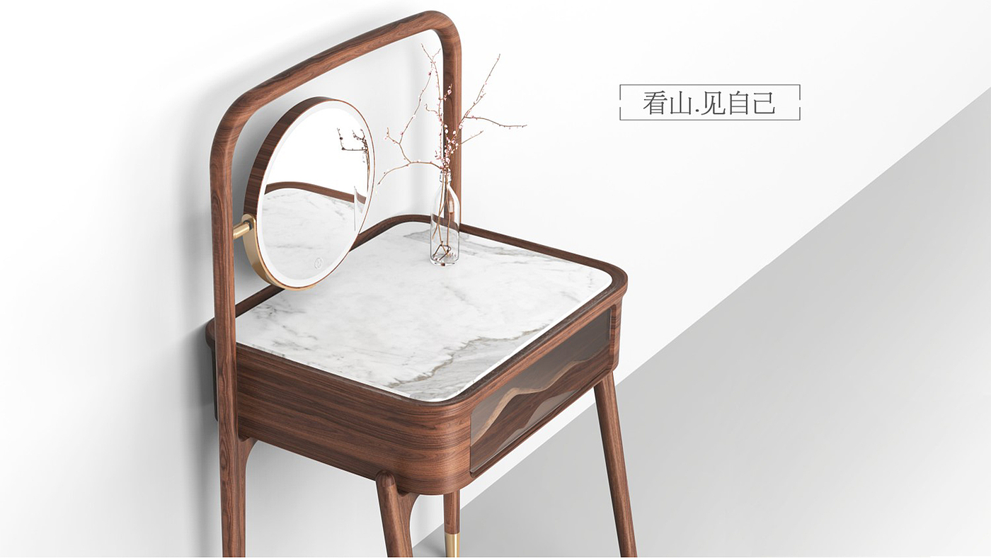dresser，product design，mirror，Yunbo industrial design，