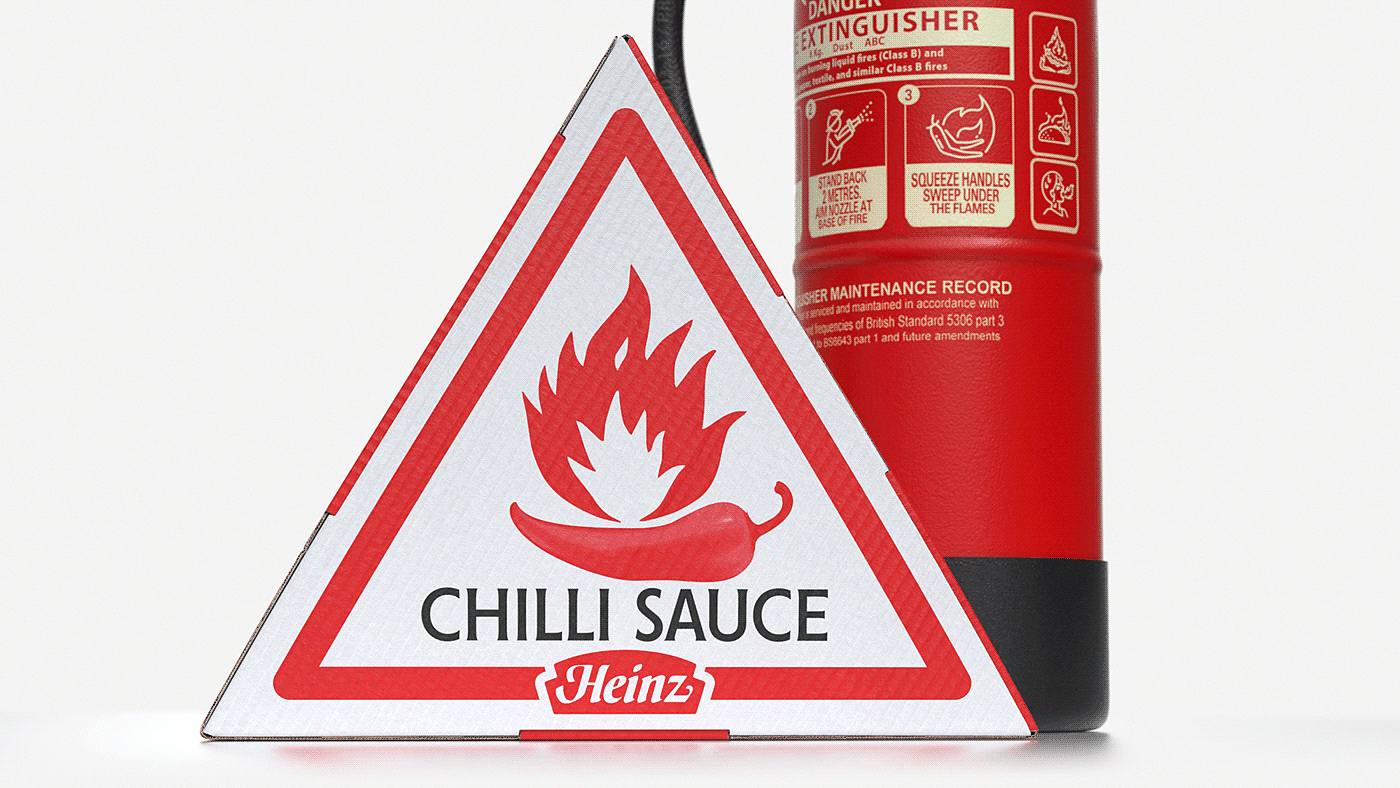 辣椒包装，亨氏，CHILLI SAUCE，包装设计，