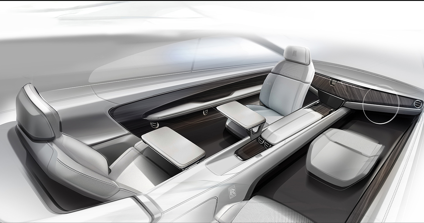 Hand drawn，Automobile design，Rolls-Royce，Rolls-Royce，