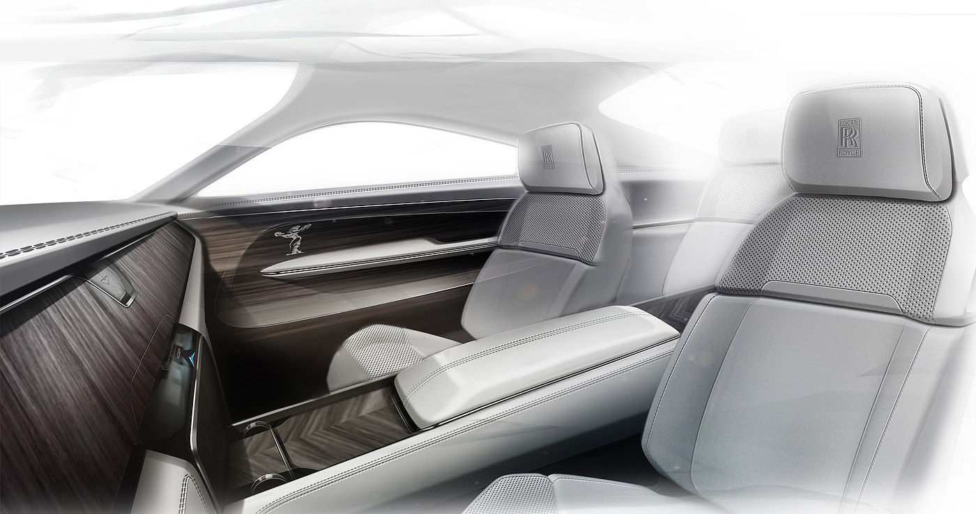 Hand drawn，Automobile design，Rolls-Royce，Rolls-Royce，