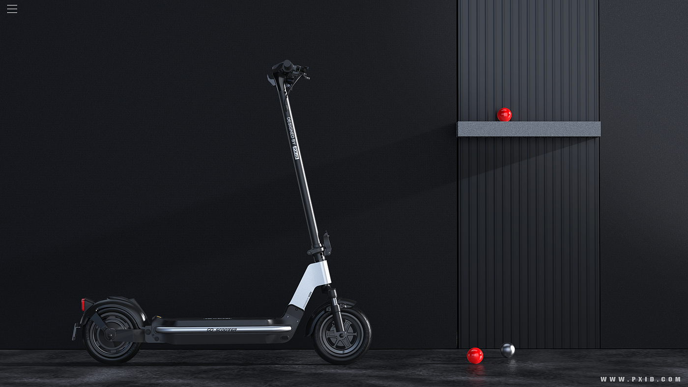 Electric scooter，Scooter，vehicle，industrial design，product design，Scooter design，