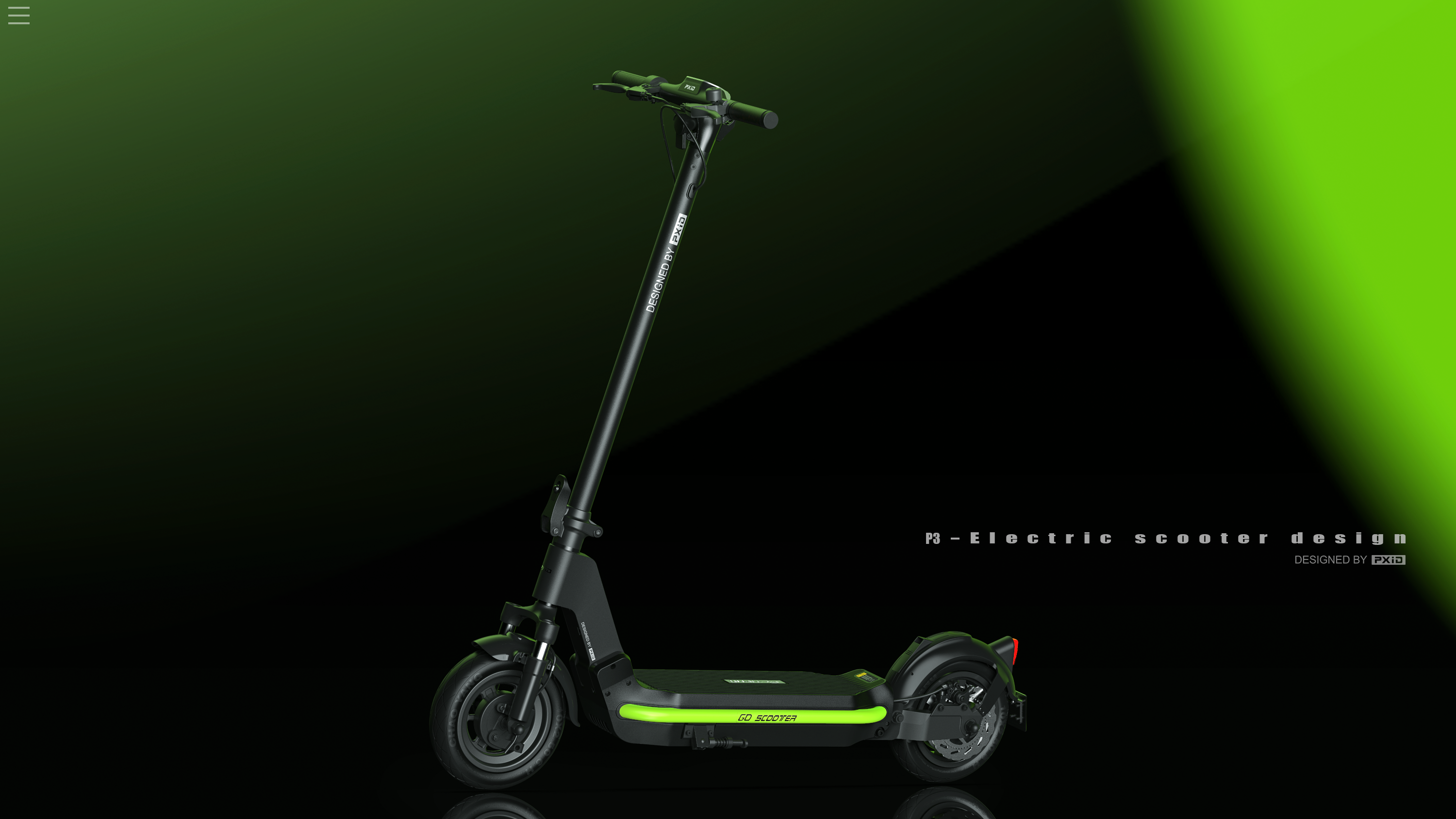 Electric scooter，Scooter，vehicle，industrial design，product design，Scooter design，