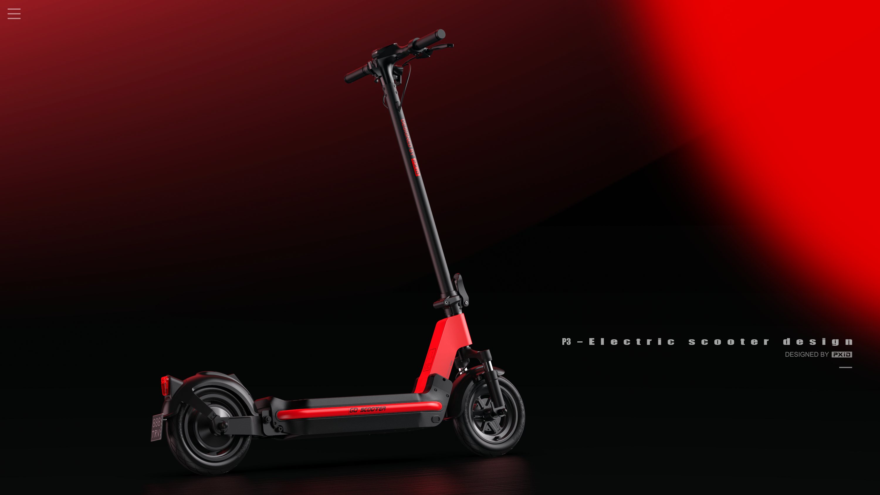Electric scooter，Scooter，vehicle，industrial design，product design，Scooter design，