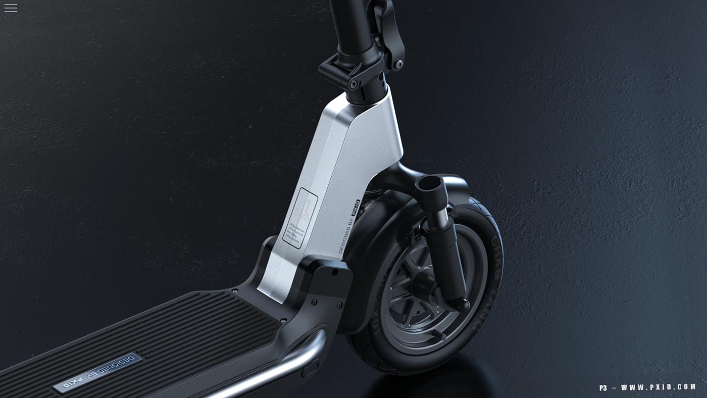 Electric scooter，Scooter，vehicle，industrial design，product design，Scooter design，