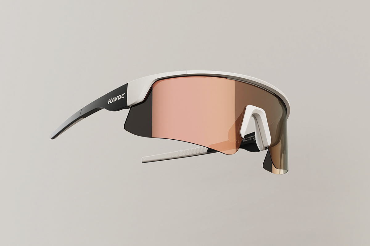 Sebastian Halin，Havoc arxc glasses，product design，Streamlined design，customized，Fashion neutral，