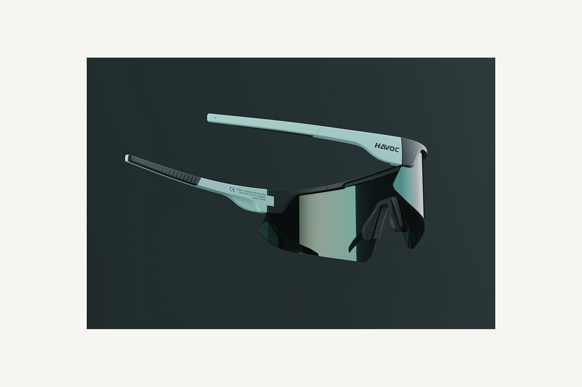 Sebastian Halin，Havoc arxc glasses，product design，Streamlined design，customized，Fashion neutral，
