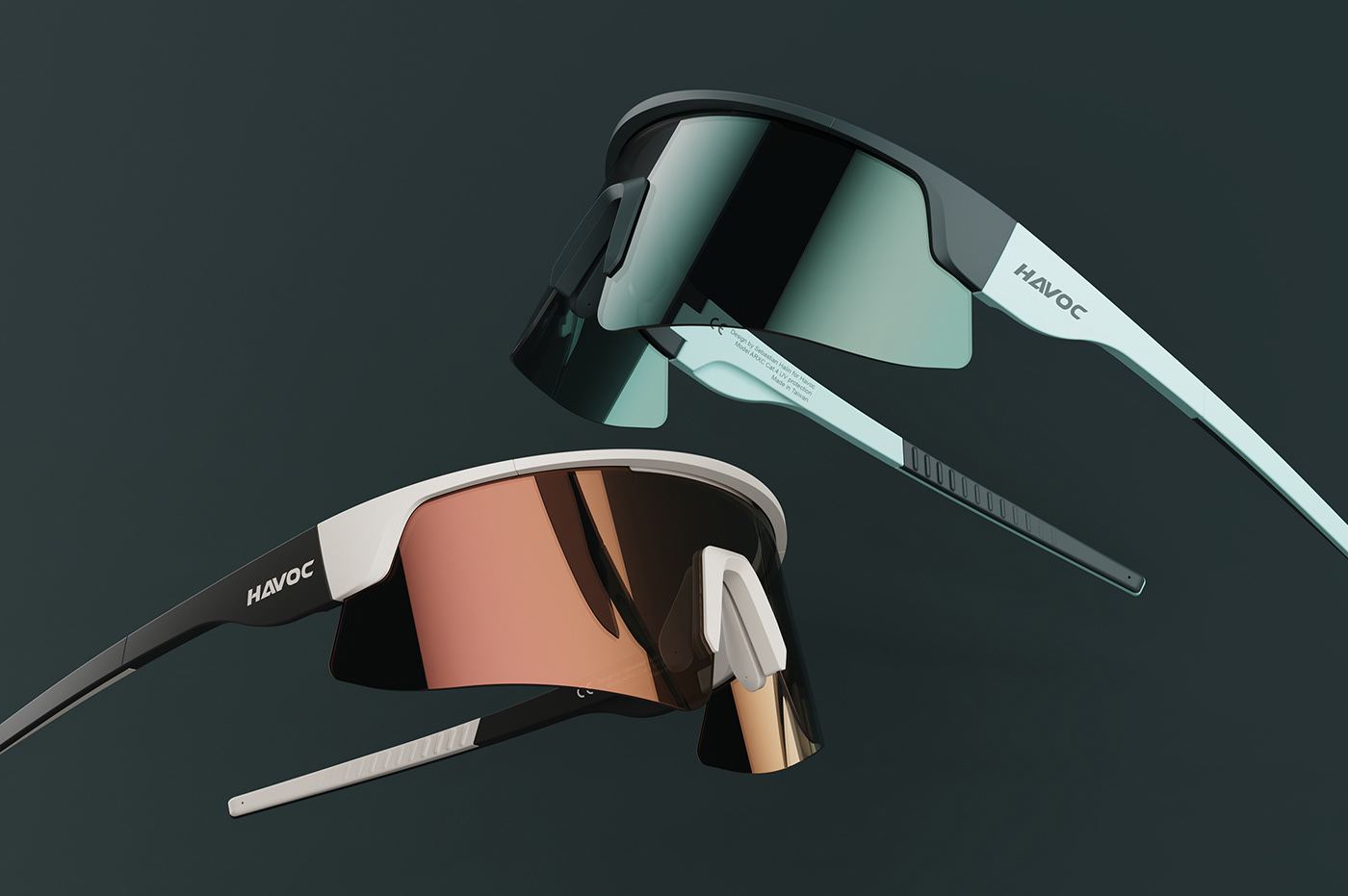 Sebastian Halin，Havoc arxc glasses，product design，Streamlined design，customized，Fashion neutral，
