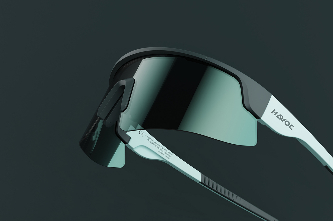 Sebastian Halin，Havoc arxc glasses，product design，Streamlined design，customized，Fashion neutral，