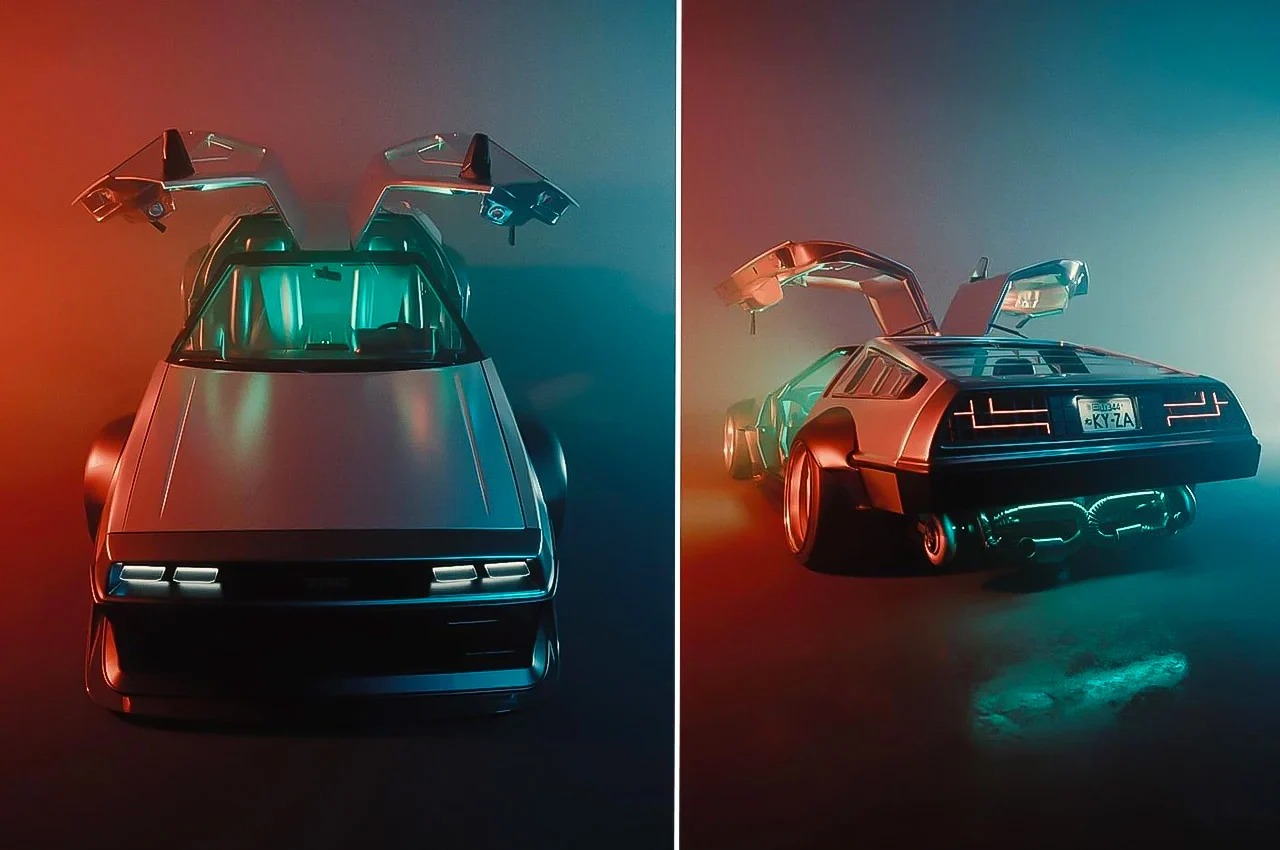 Automobile design，DeLorean DMC-12，SEMA 2021，Go back to the past，