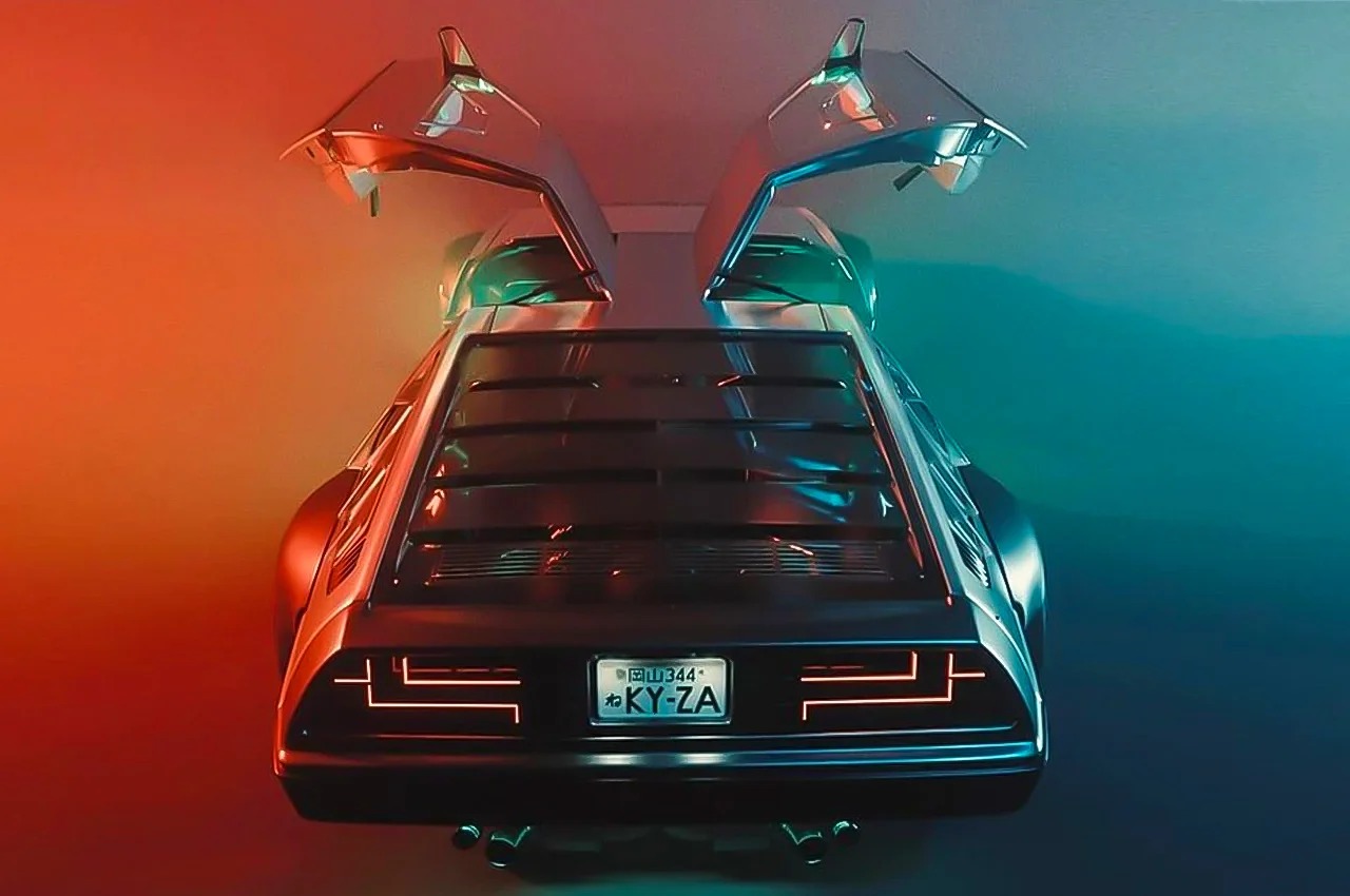 Automobile design，DeLorean DMC-12，SEMA 2021，Go back to the past，