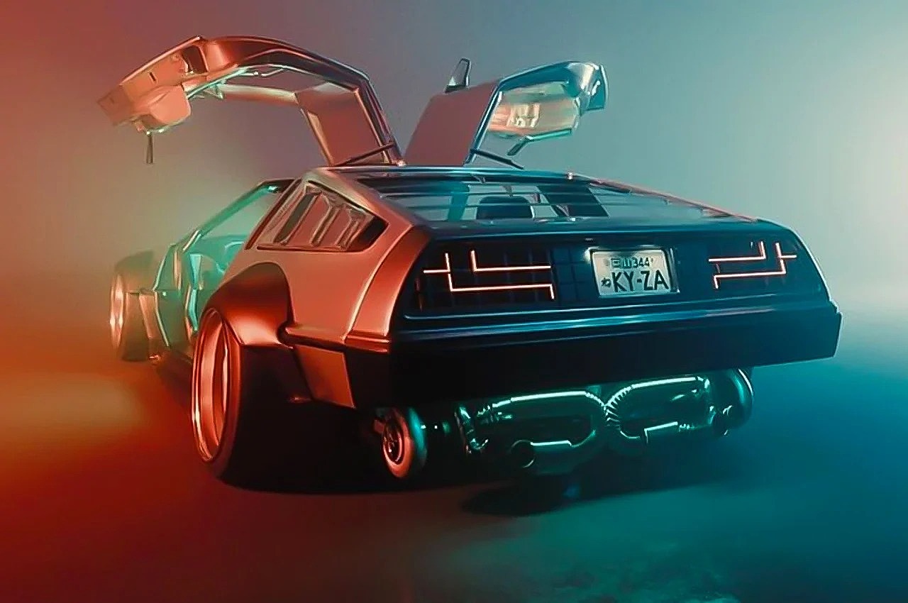 Automobile design，DeLorean DMC-12，SEMA 2021，Go back to the past，