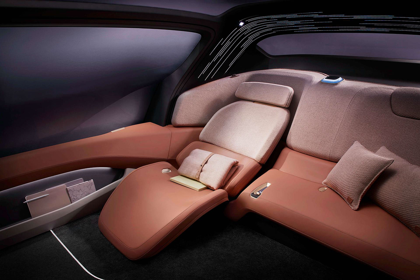 Hand drawn，comfortable，EVE Vision，conceptual design，Automotive interior，Automobile design，Render，