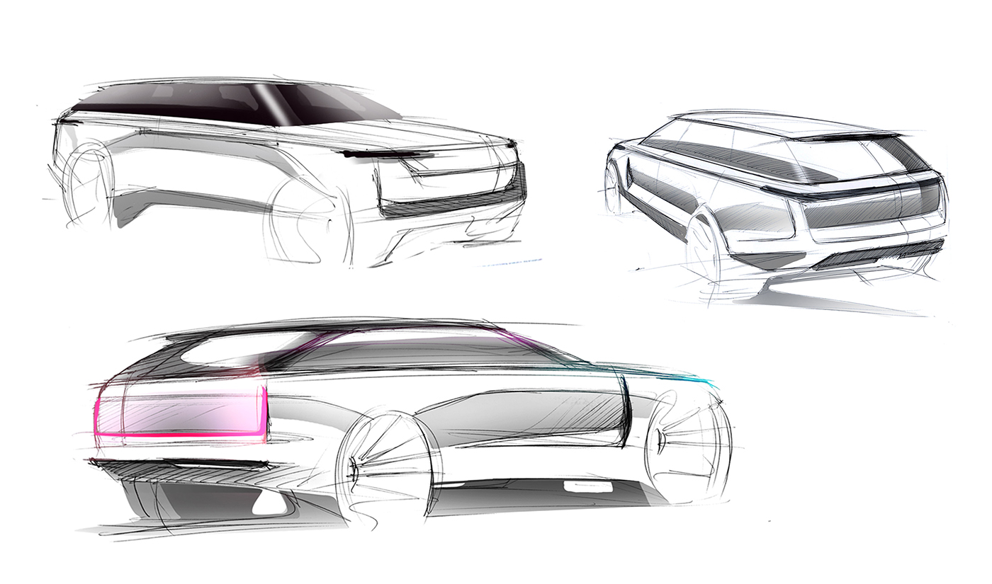 Land Rover，automobile，sketch，ps，