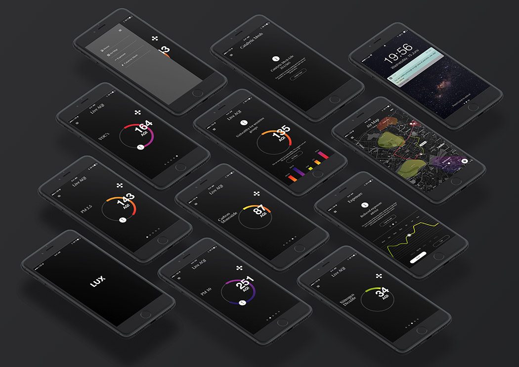 Air purification system，Lux purification system，Bluetooth，Connect Smartphone，