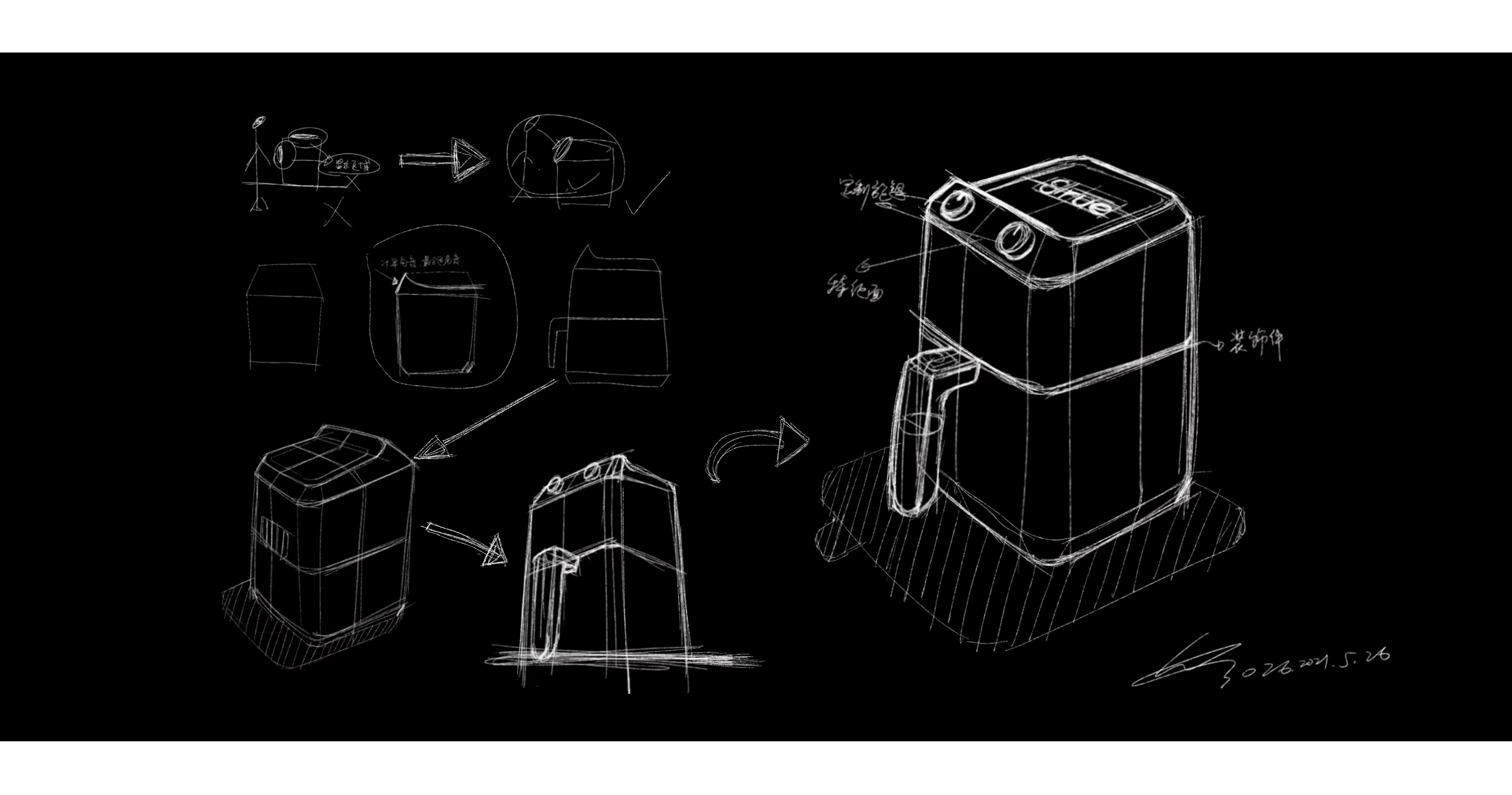 Air fryer, small household appliances，