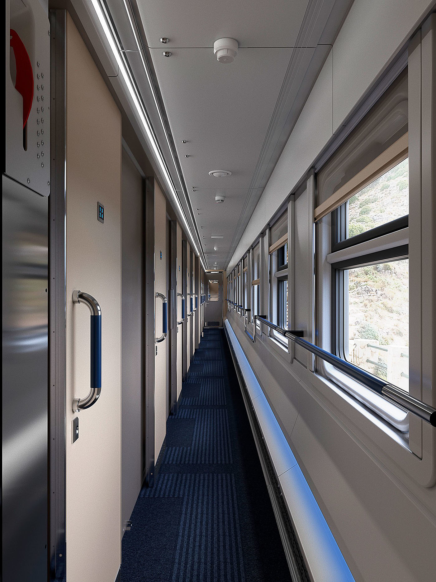 Train interior visualisation - 普象网