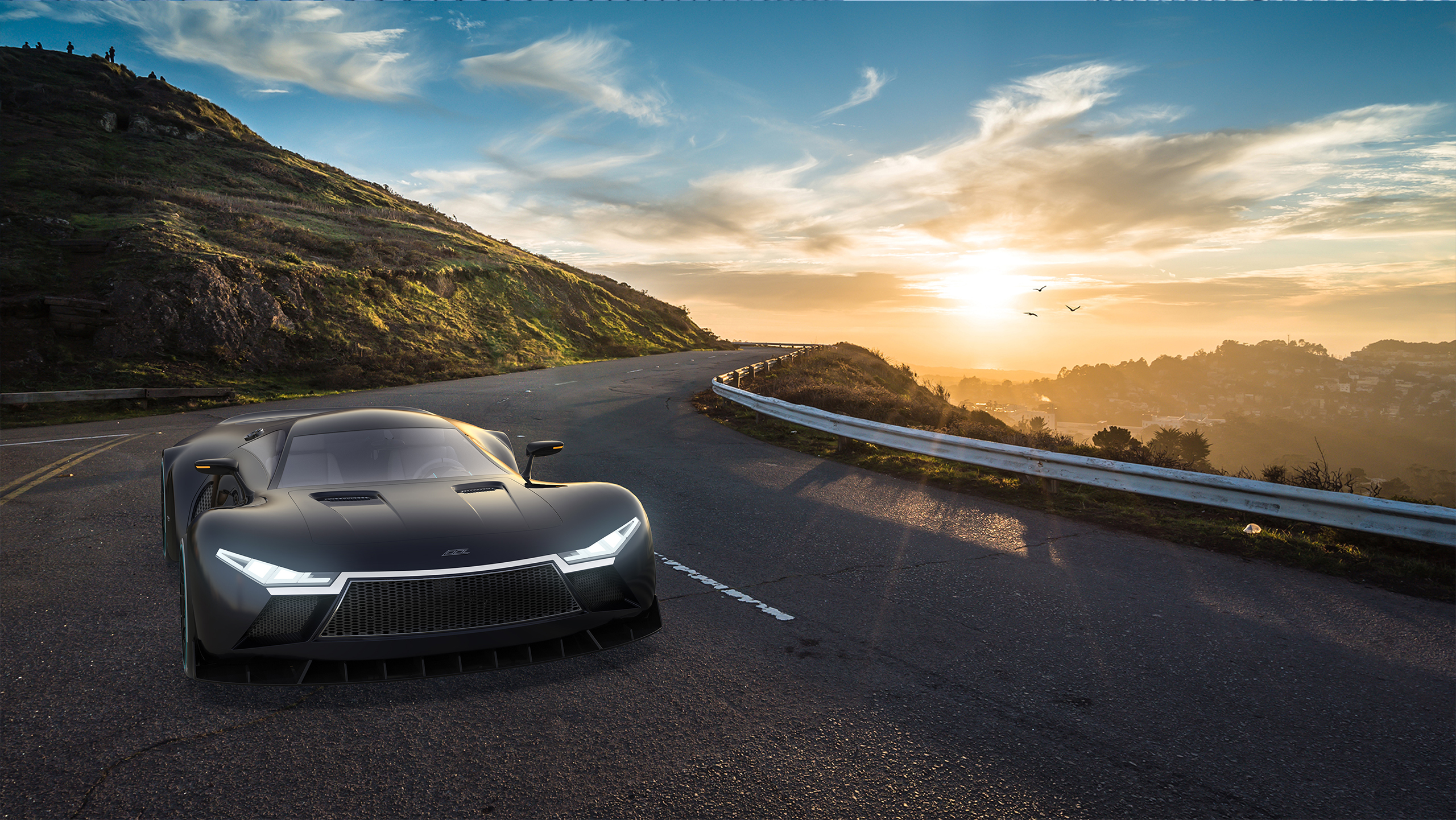 Sports car，automobile，GT sports car，Super run，Scissor doors，Wide body，Automobile design，