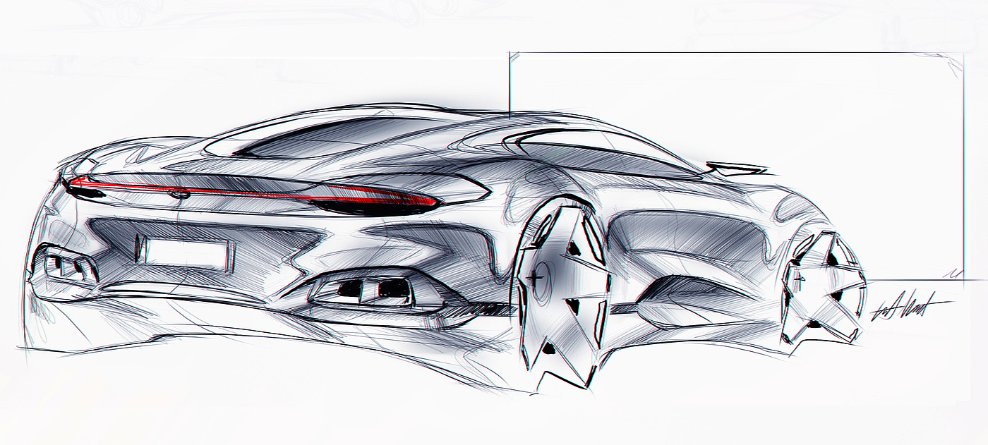 Hand drawn car，sample reels，Hand drawn，