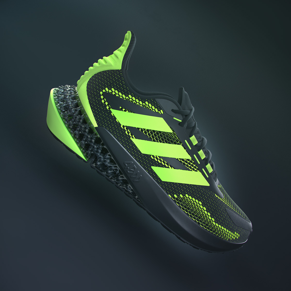 3D modeling，UV mapping，Render，Adidas，Running shoes，