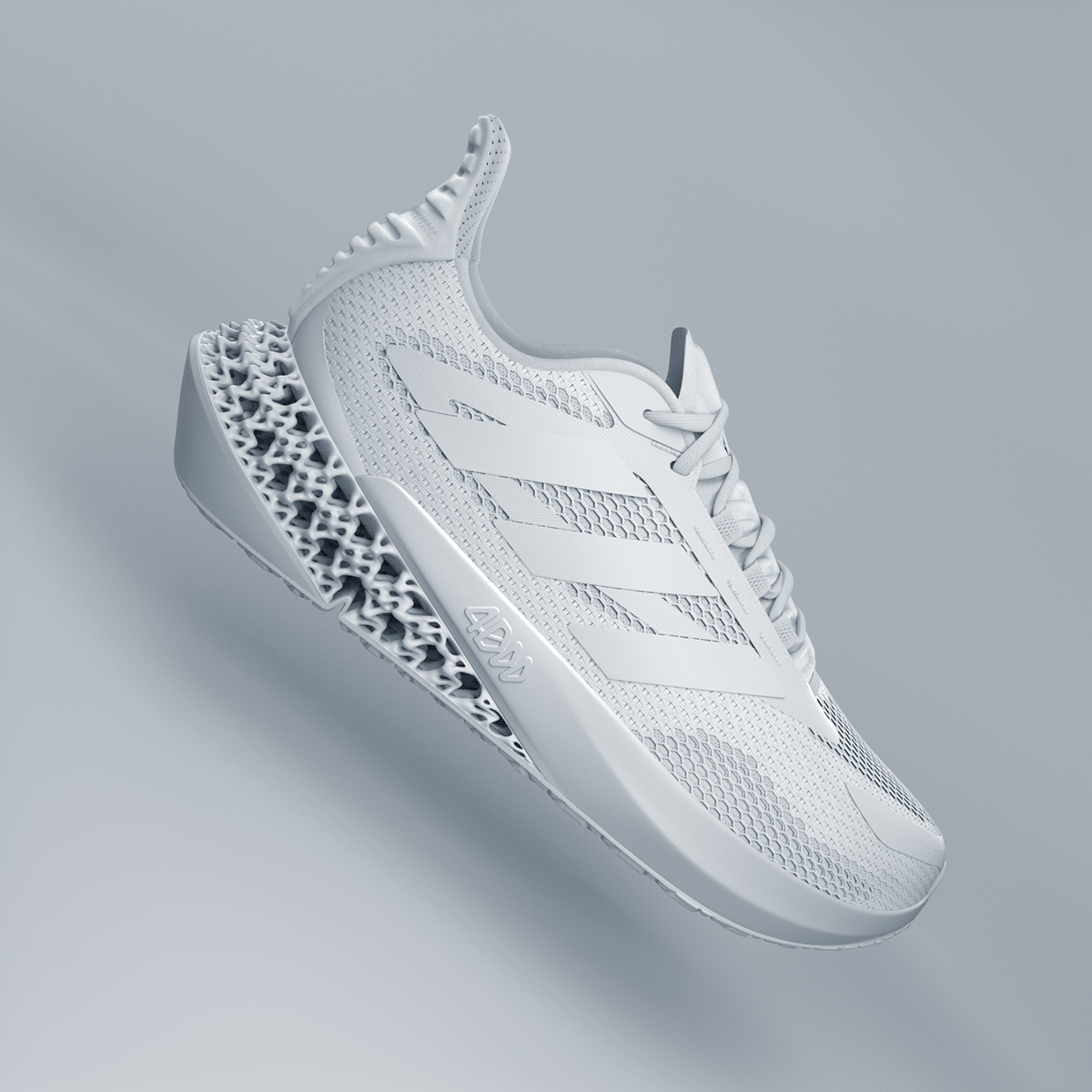 3D modeling，UV mapping，Render，Adidas，Running shoes，
