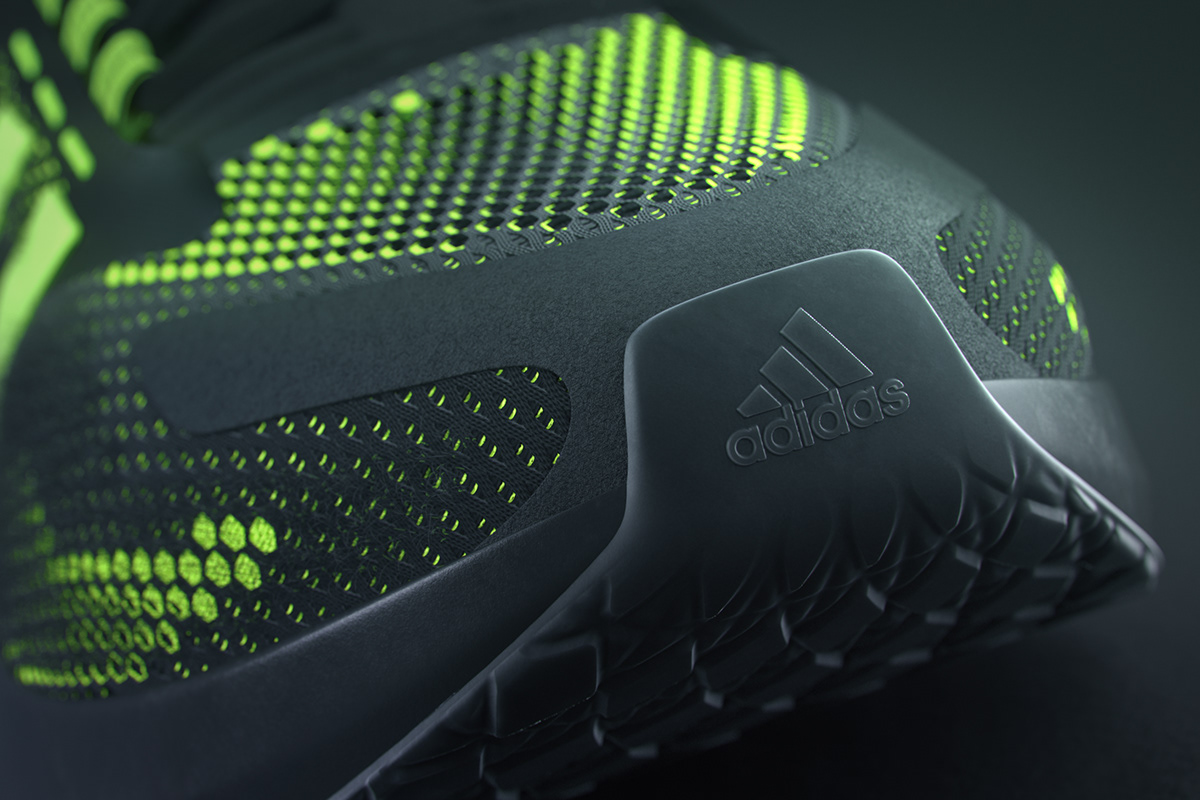 3D modeling，UV mapping，Render，Adidas，Running shoes，