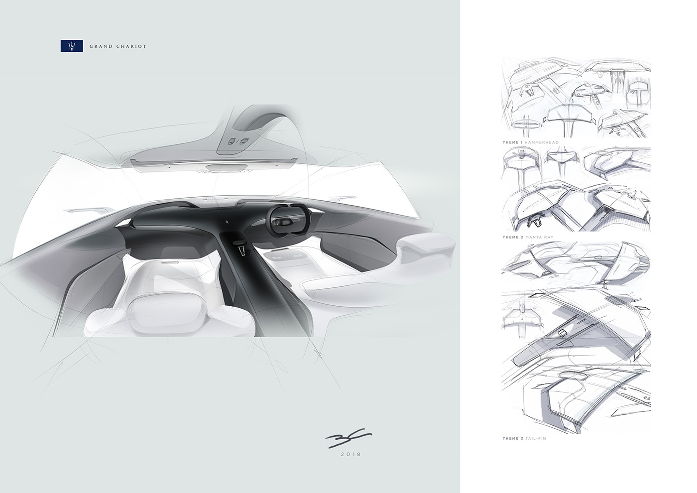 inside，concept，Grandchariot，maserati，vehicle，Automatic design，