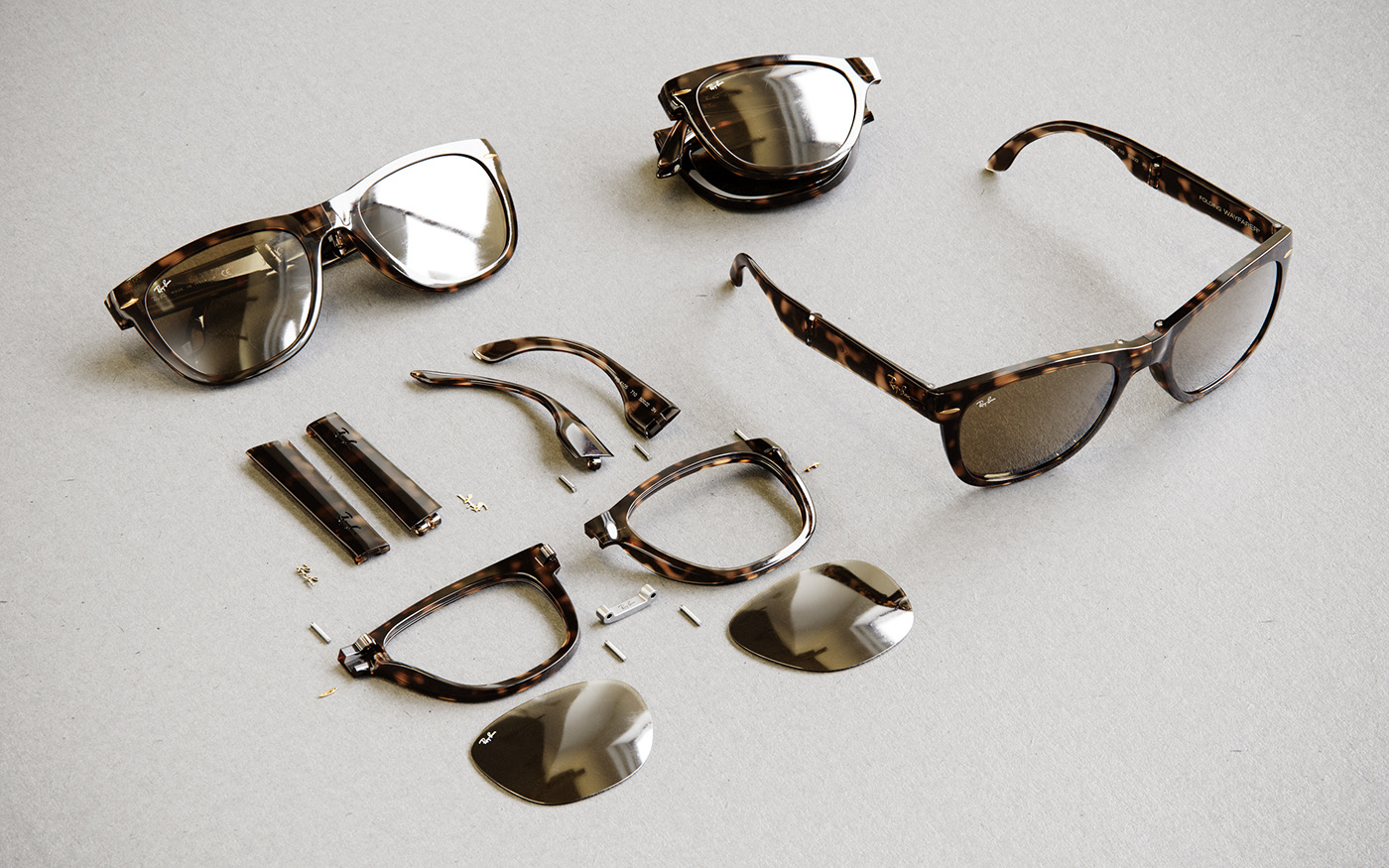 glasses，fold，Leopard Print，