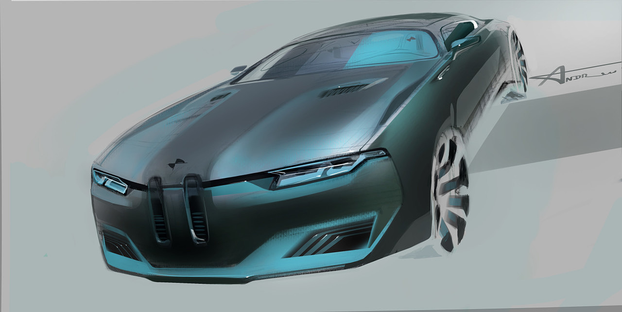 Hand drawn，Sports car，automobile，Benz，audi，