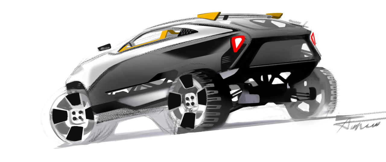 Hand drawn，Sports car，automobile，Benz，audi，