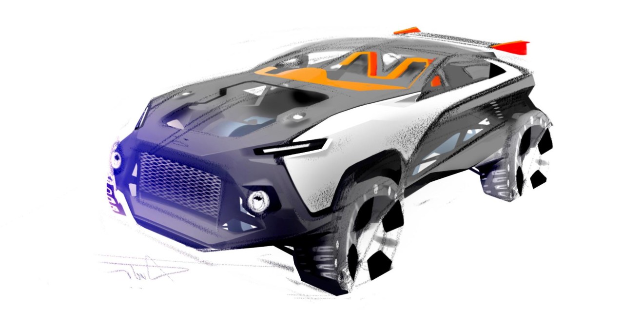 Hand drawn，Sports car，automobile，Benz，audi，