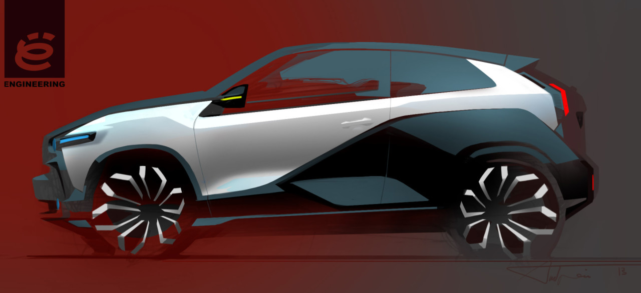 suv，bmw，automobile，Sports car，Hand drawn，