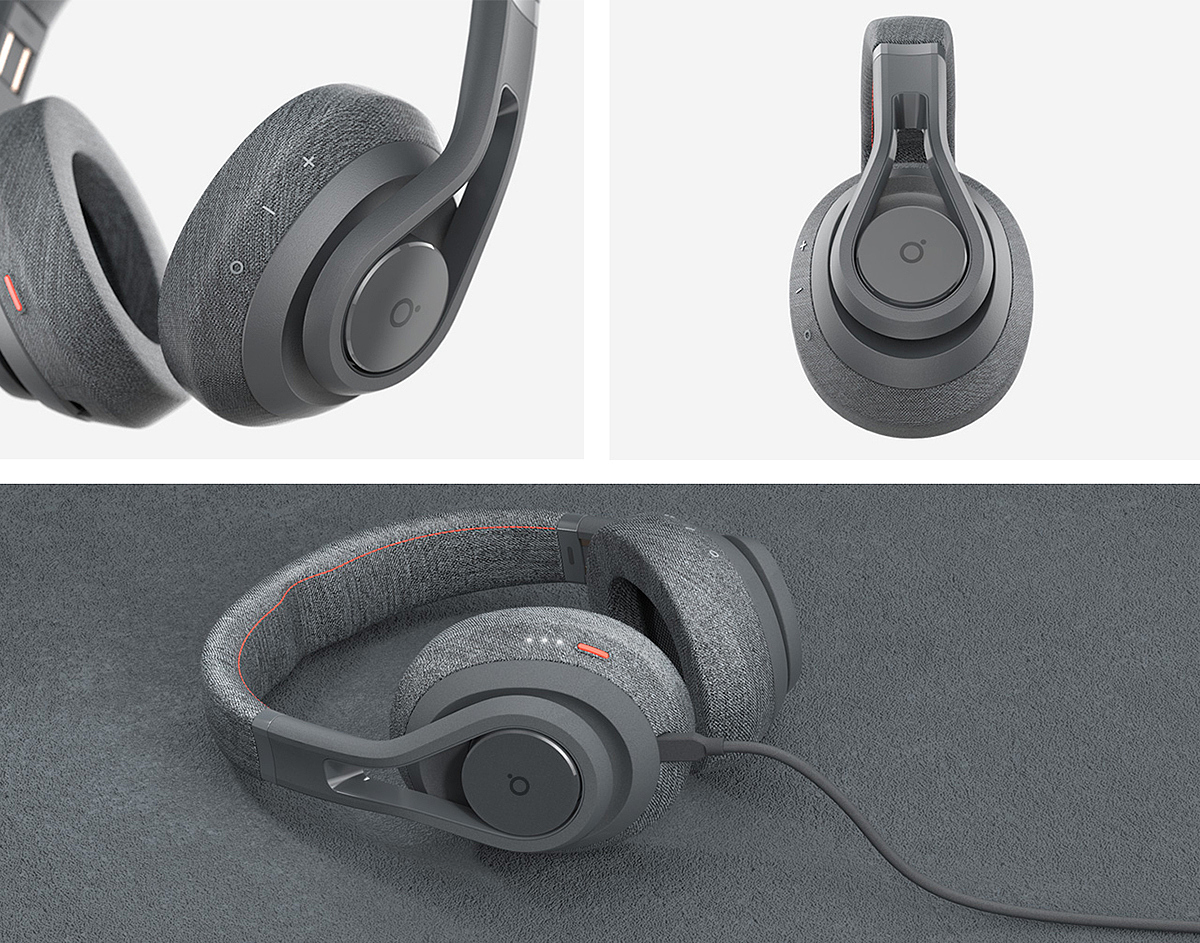 Bluetooth，headset，grey，