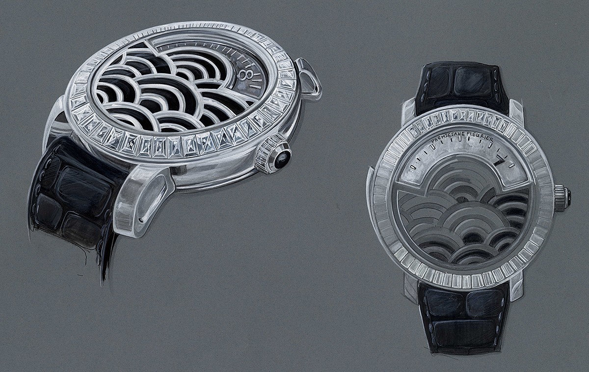 Wrist watch，Chinese elements，auspicious clouds，