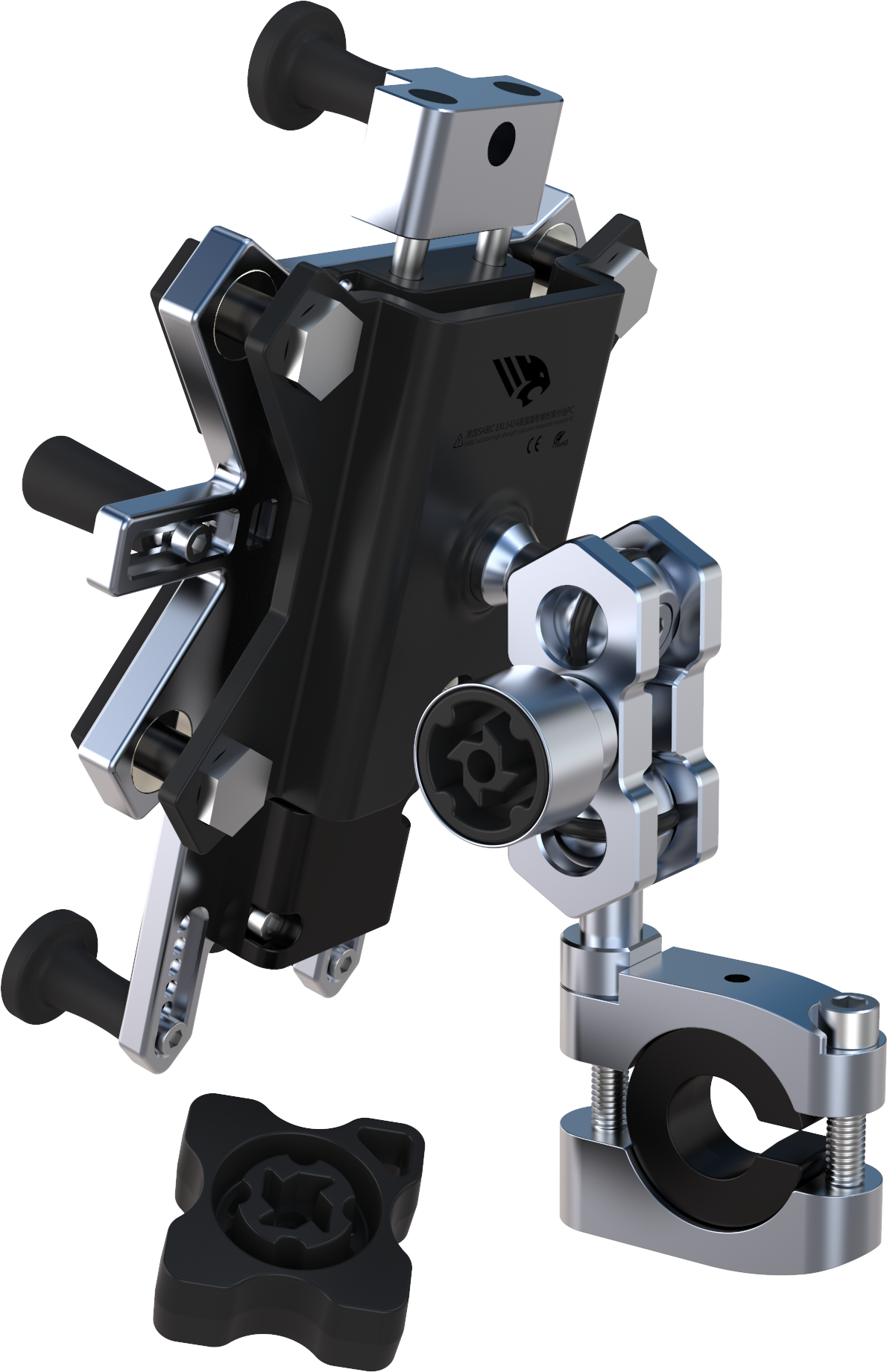 Motorcycle rider，Mobile phone bracket，locomotive，cross-country，shock absorption，magnetic suspension，