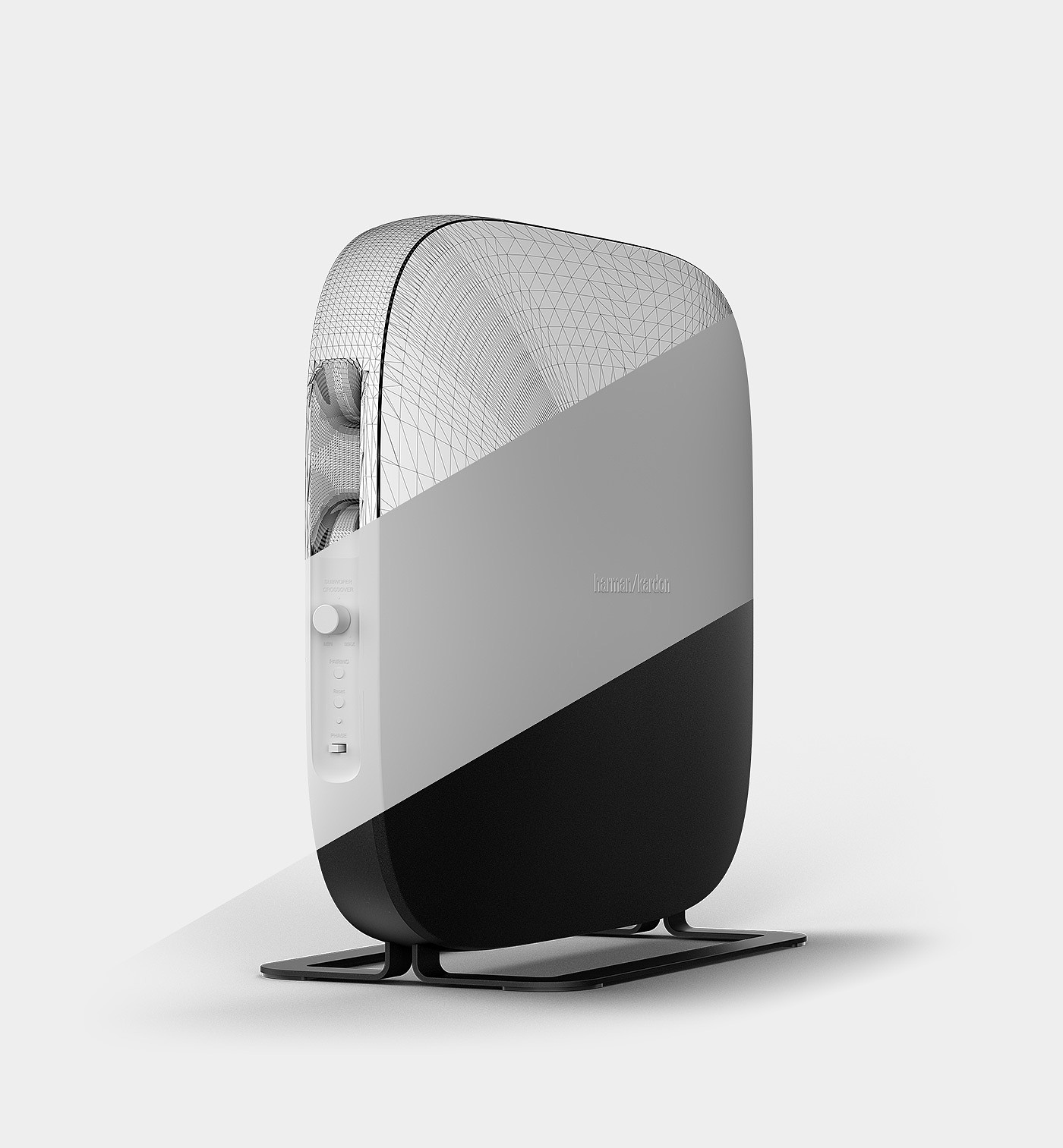 loudspeaker box，harman kardon ，design sketch，