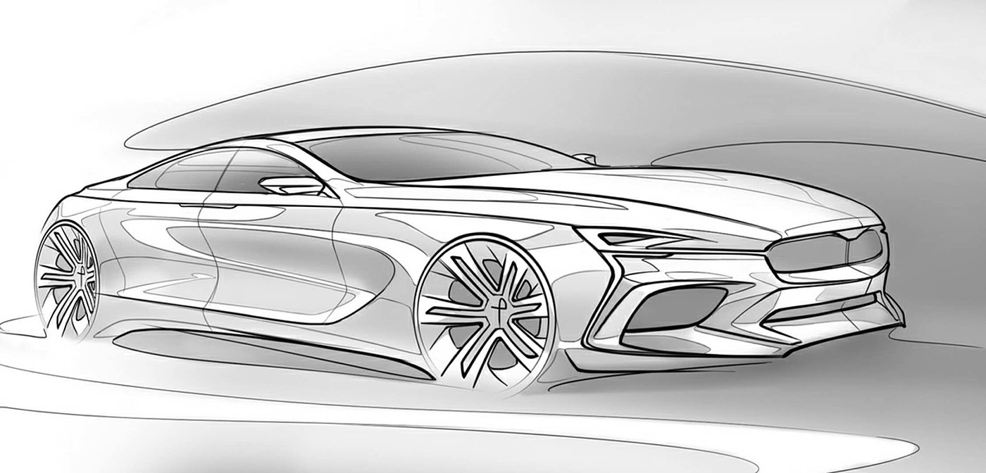 automobile，Hand drawn，automation，
