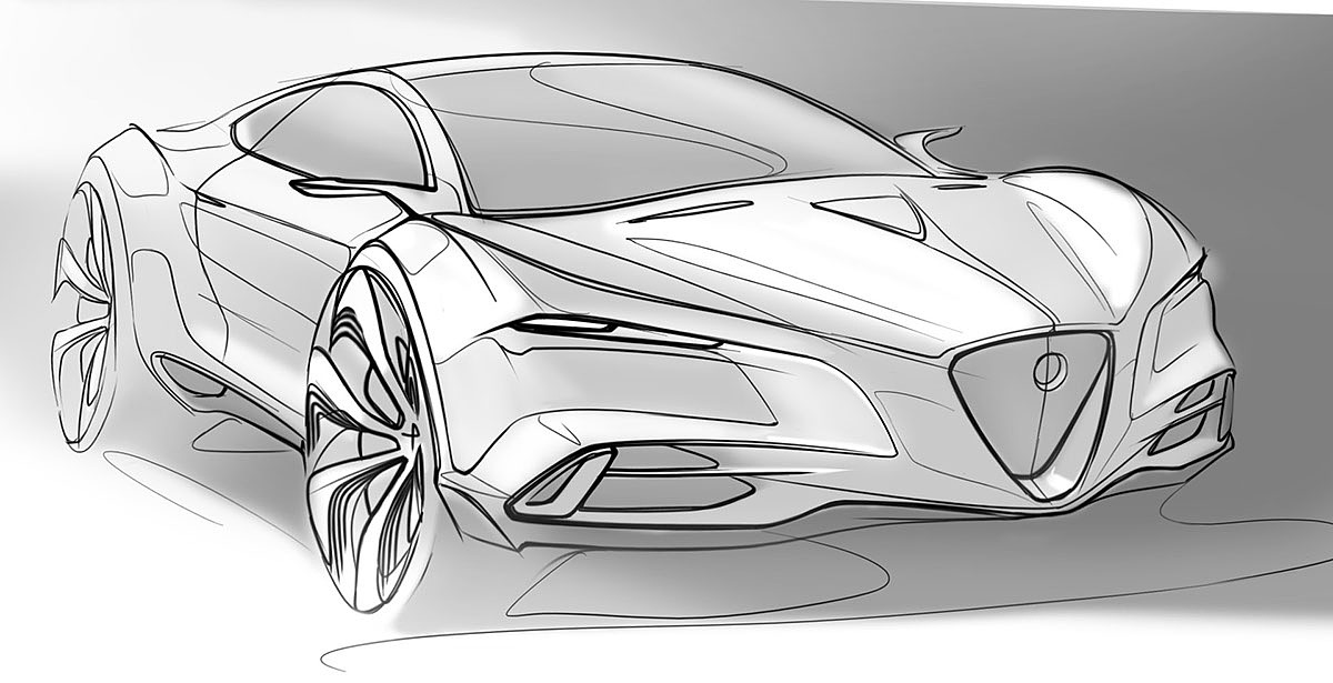 automobile，Hand drawn，automation，