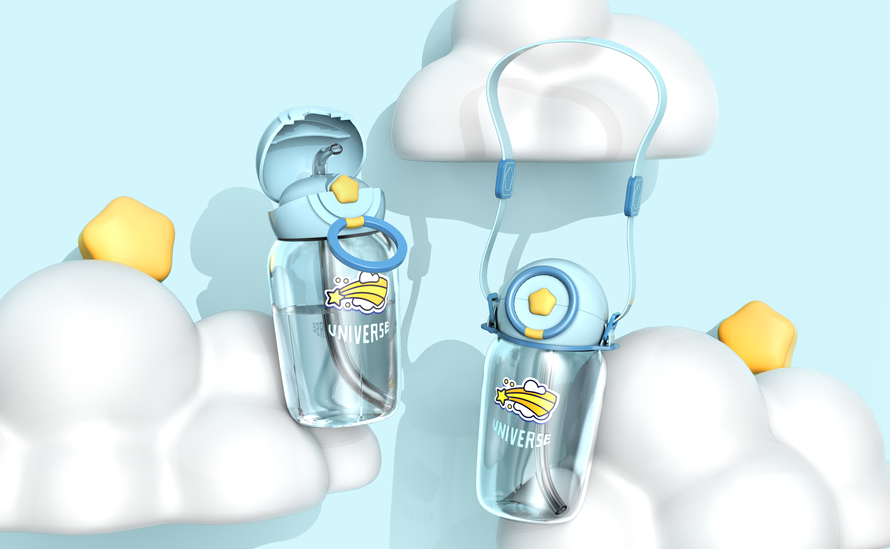 Grey design，Children kettle，Child mother and baby，