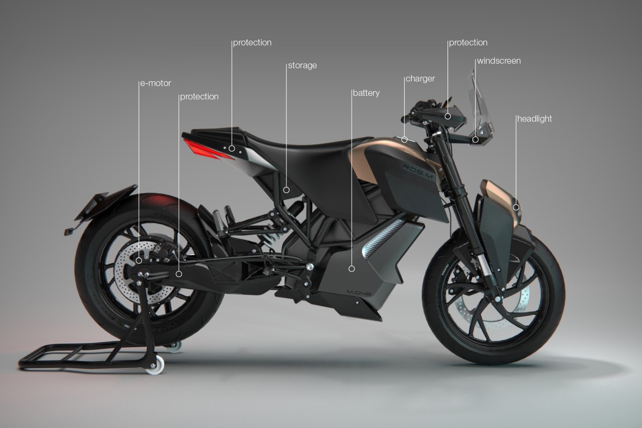 ROS.M，Electric motorcycle，Transportation tools，high-end，