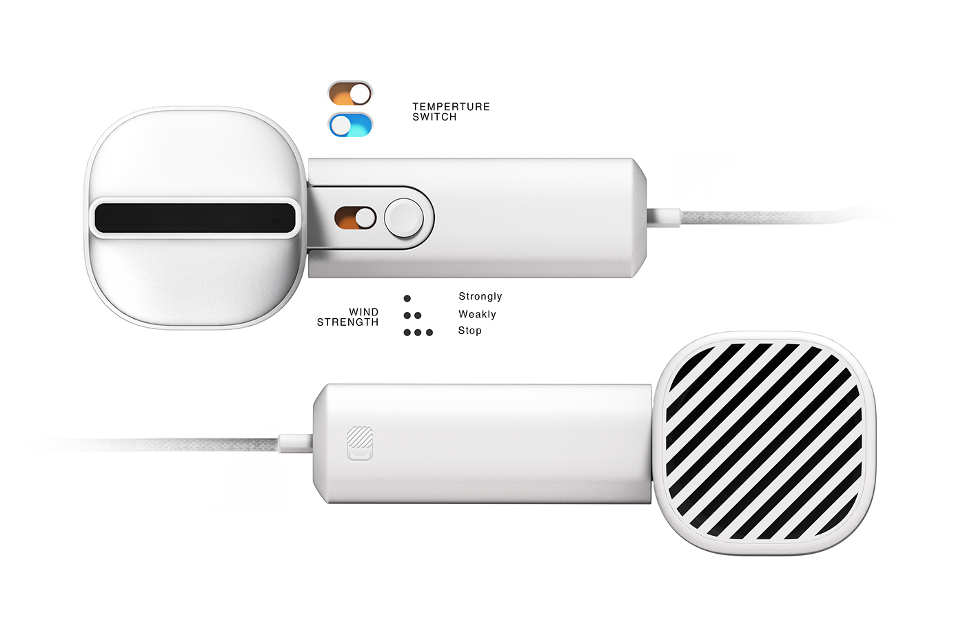 hair drier，white，Japanese ，