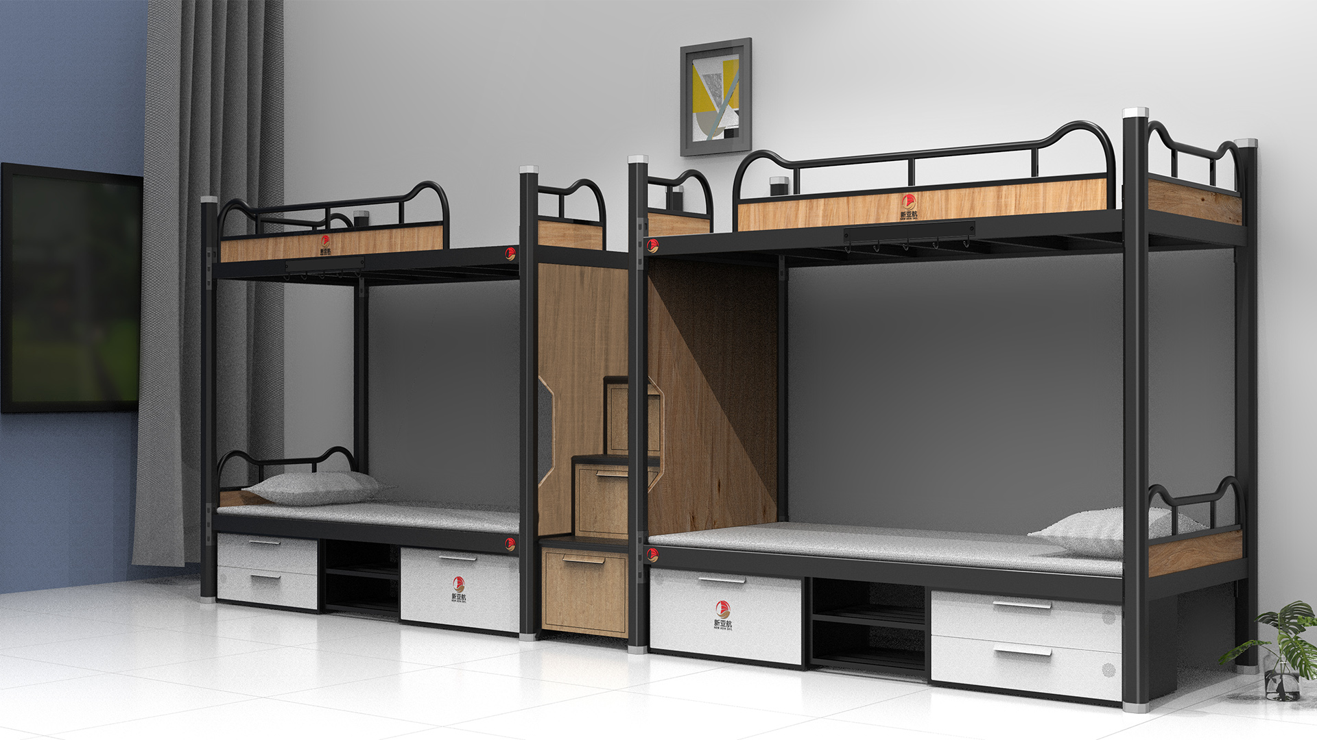 go to bed and go out of bed，Apartment bed，product design，industrial design，Yunbo design，