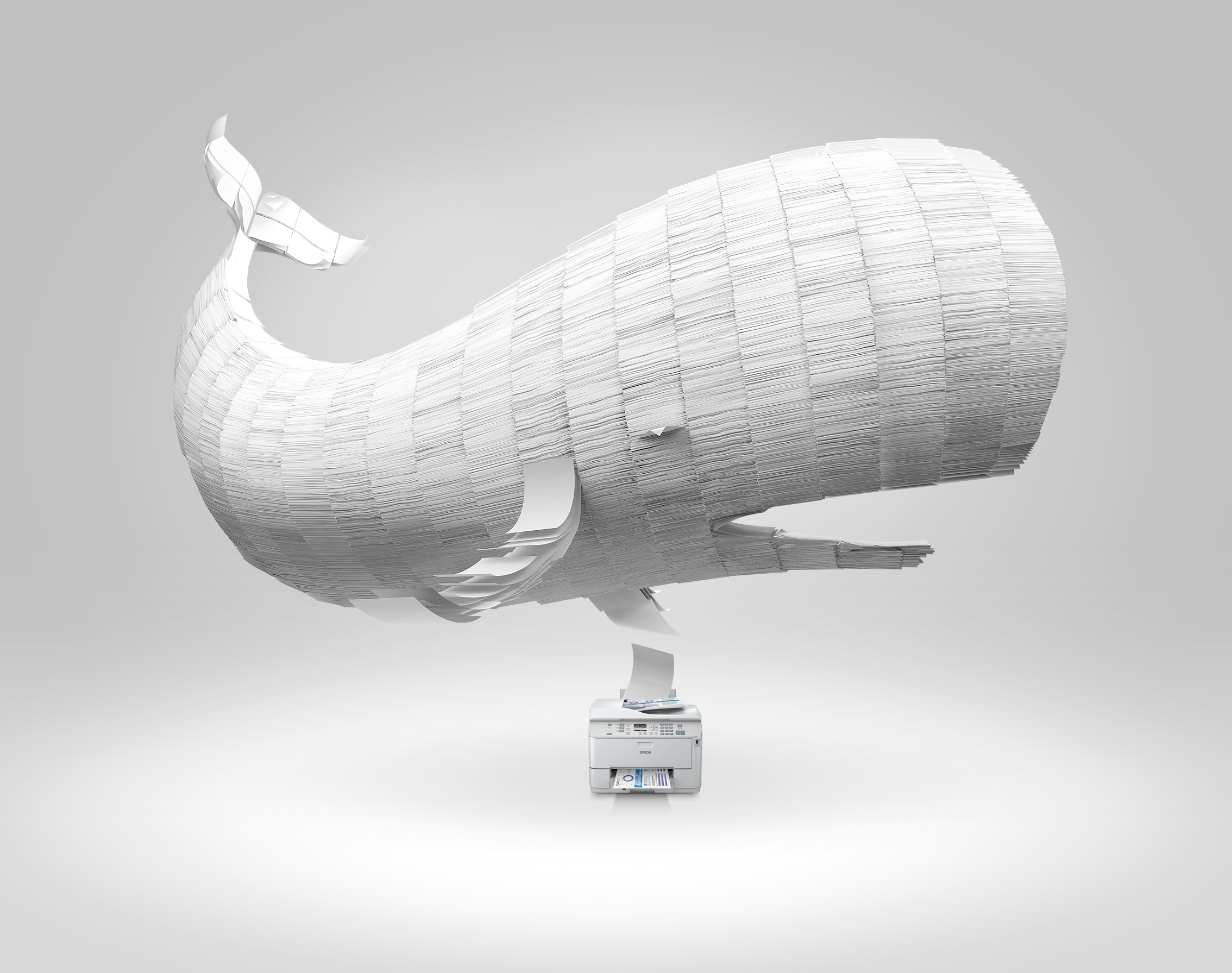 elephant，whale，3d，originality，cgi，printer，EPSON，Epson，