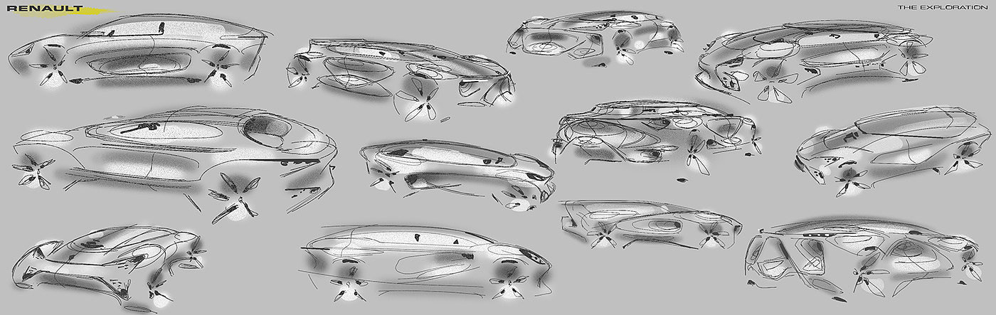 Dudu Beard，Reno rVSV á，Automobile design，Streamlined design，Renault Rvsvá，