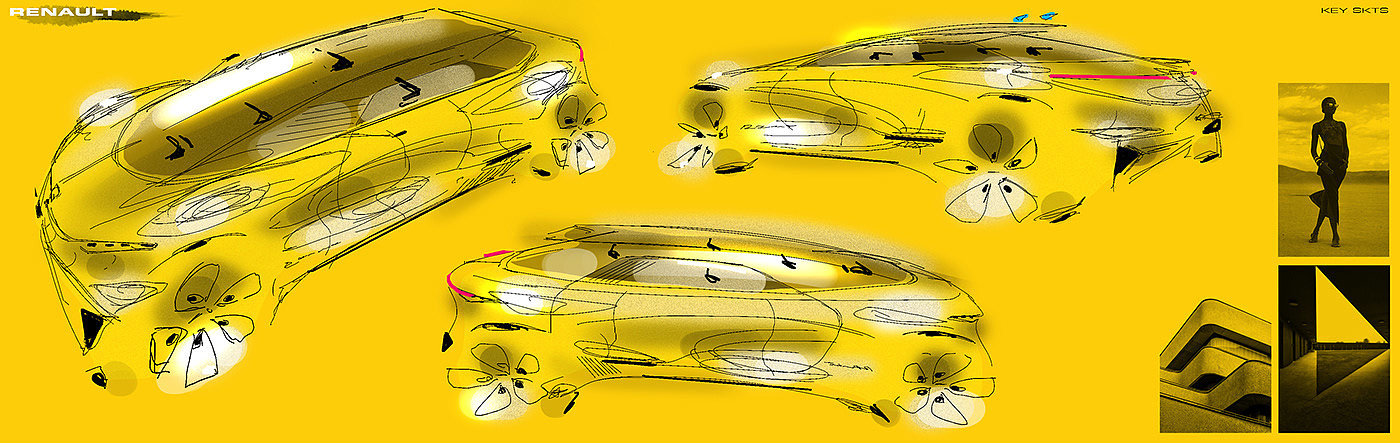 Dudu Beard，Reno rVSV á，Automobile design，Streamlined design，Renault Rvsvá，