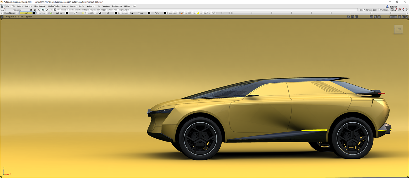 Dudu Beard，Reno rVSV á，Automobile design，Streamlined design，Renault Rvsvá，