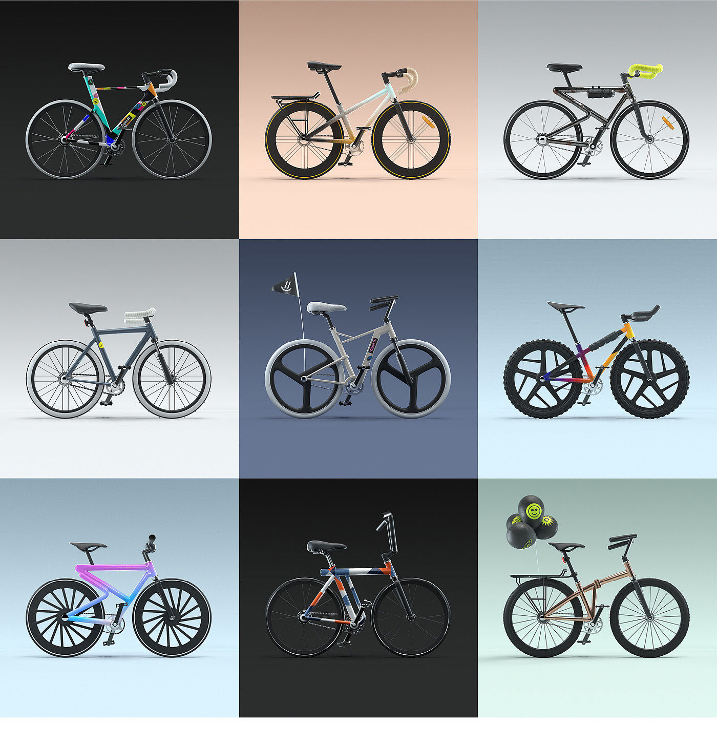 Cycl:R，NFT，Program bicycle，3d，