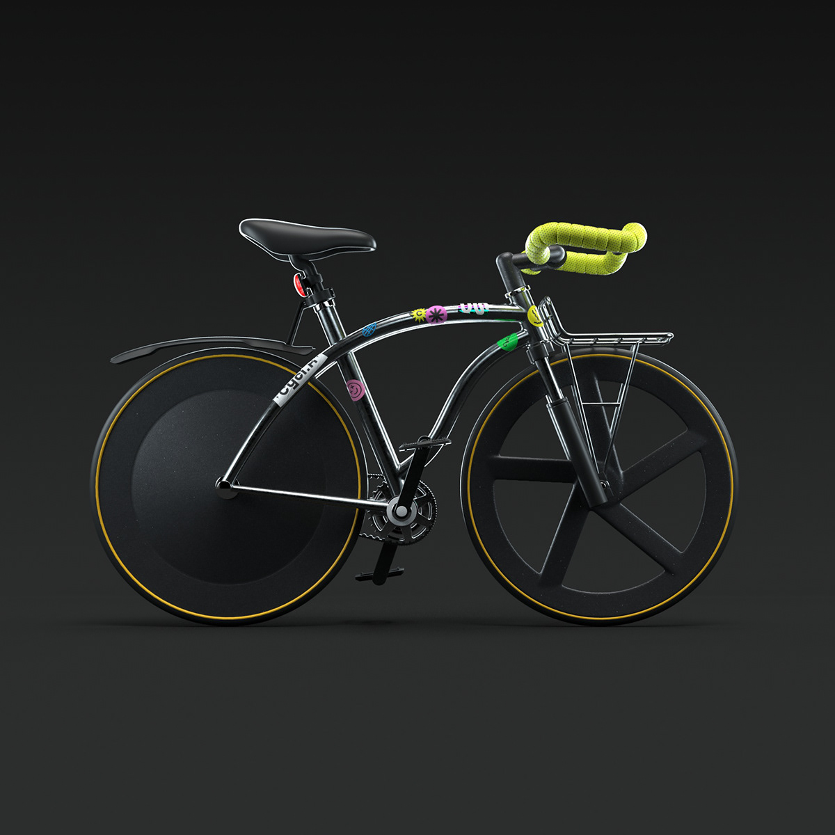 Cycl:R，NFT，Program bicycle，3d，