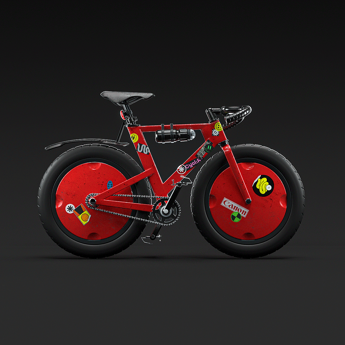 Cycl:R，NFT，Program bicycle，3d，