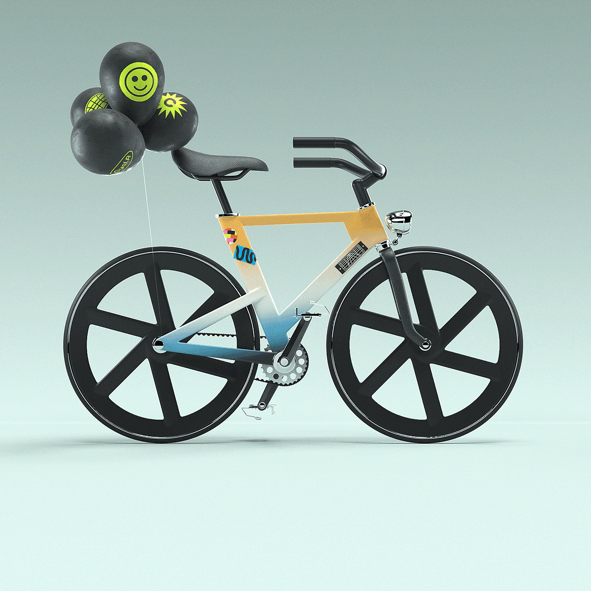 Cycl:R，NFT，Program bicycle，3d，